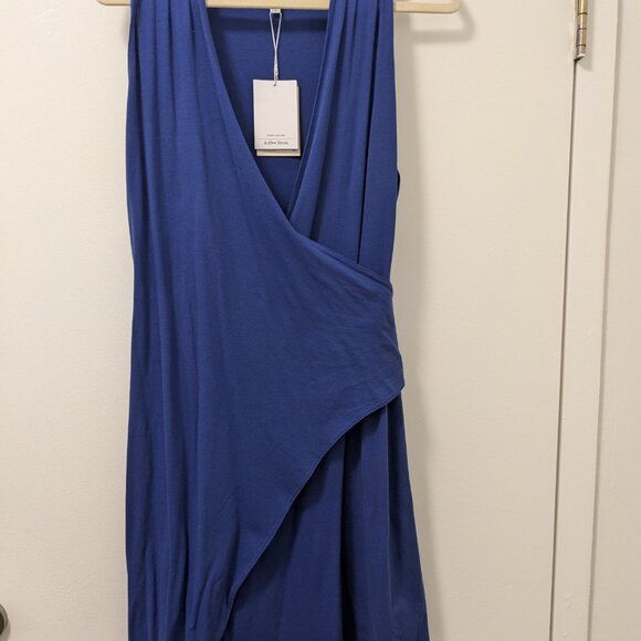 & Other Stores 100% Cotton Sleeveless Mini Wrap Dress - Picture 5 of 8